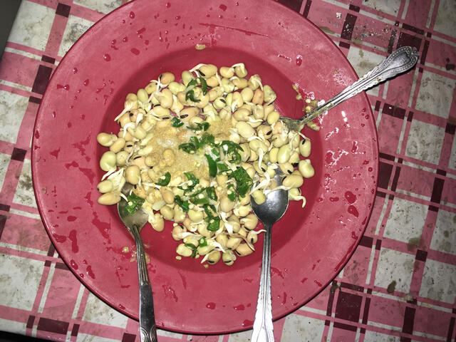 Delicious snack while on tour